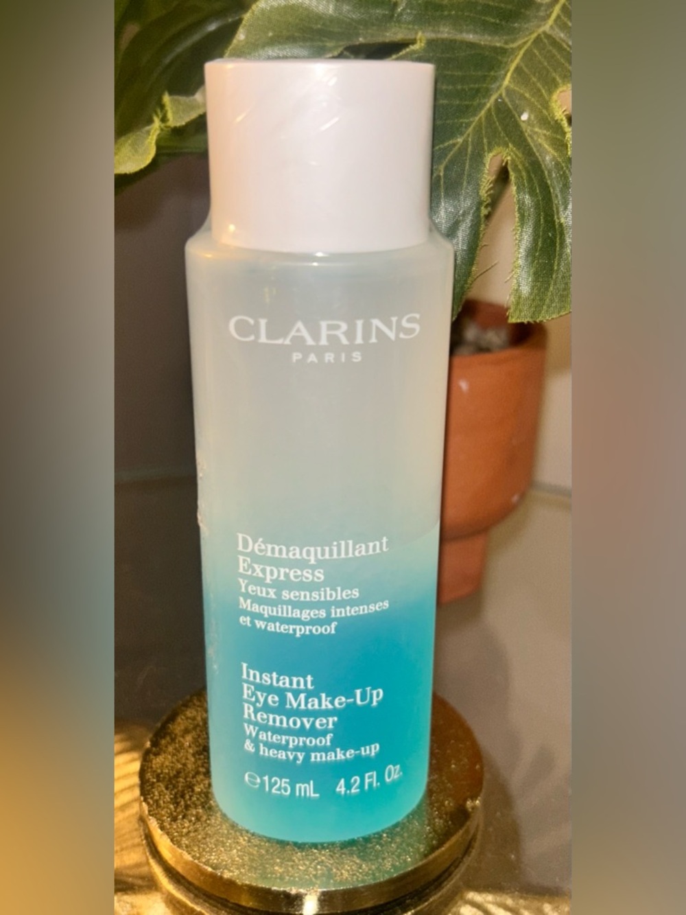 Clarins Paris Instant Eye Makeup Remover 4.2oz Waterproof Sealed New